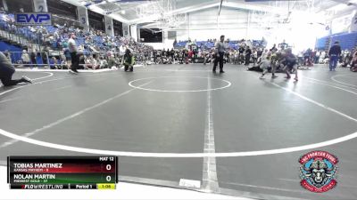 92 lbs Round 3 (4 Team) - Nolan Martin, Midwest Gold vs Tobias Martinez, Kansas Mayhem