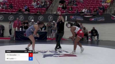 140 lbs Rnd Of 16 - Renice Gonzalez, Threshold vs Morgan Lucio, Valiant Wrestling Club