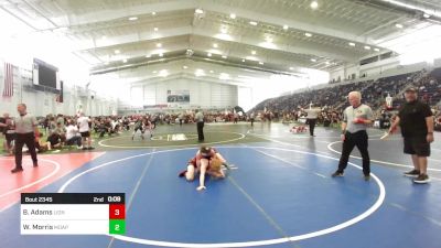 126 lbs Consi Of 16 #2 - Brady Adams, Lions WC vs Wolfley Morris, Moapa Valley