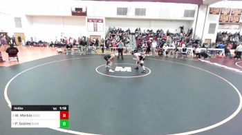 144 lbs Round Of 16 - William Merkle, Reading vs Phoenix Soares, Duxbury