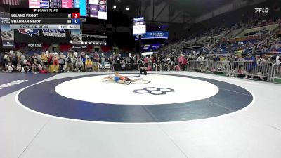 100 lbs Cons. Rd Of 32 - Leland Frost, AZ vs Brahnan Heidt, ND