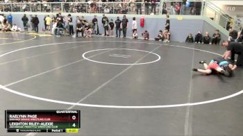 112 lbs Quarterfinal - Raelynn Page, Baranof Bruins Wrestling Club vs Leighton Riley-Alexie, Anchorage Freestyle Wrestling Club