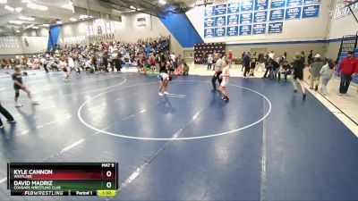108 lbs Cons. Round 2 - Kyle Cannon, Westlake vs David Madriz, Cougars Wrestling Club