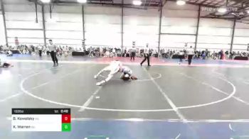 132 lbs Consi Of 16 #1 - Brycen Kowalsky, ME vs Kyler Warren, WA