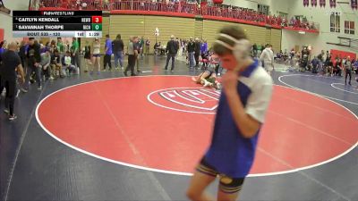120 lbs Semifinal - Savannah Thorpe, Richland vs Caitlyn Kendall, Newberg