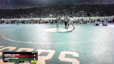 6A-215 lbs Quarterfinal - Jaylen Pounds, Moore vs Gabriel Roland, Ponca City Senior