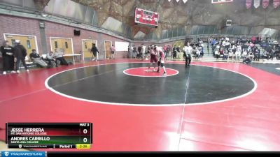 184 lbs Quarterfinal - Jesse Herrera, Mt. San Antonio College vs Andres Carrillo, Santa Ana College