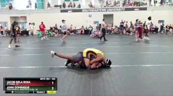 126 lbs Cons. Round 2 - Jacob Dela Rosa, St Cloud vs John Dominique, Team Osceola Wrestling Club