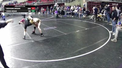 105 lbs Cons. Round 4 - Giovanni Brown, Nebraska Elite Wrestling Club vs Owen Zegar, Rocks Wrestling Club