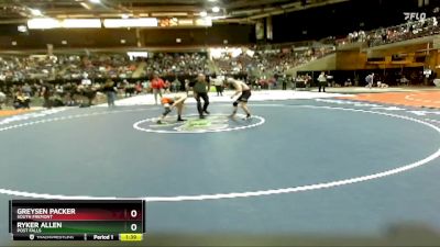 113 lbs Quarterfinal - Ryker Allen, Post Falls vs Greysen Packer, South Fremont