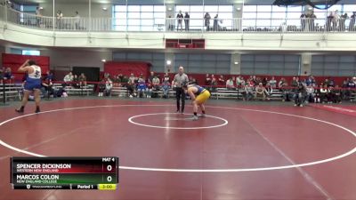 285 lbs Cons. Round 3 - Spencer Dickinson, Western New England vs Marcos Colon, New England College