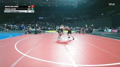 2A/1A Boys 190 Cons. Semi - Vegas Lichte, Reedsport Boys vs Bryce Williardt, North Lake Boys