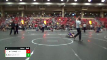 67 lbs Quarterfinal - Tyreese Atkinson Iii, Team Of Hard Knox vs Dawson Gatewood, Ark City Takedown Wrestling Cl