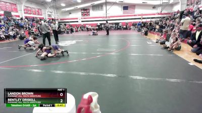 65 lbs Cons. Round 2 - Landon Brown, Pleasant Hill Youth Wrestling vs Bentley Driskill, Pleasant Hill Youth Wrestling