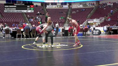 152 lbs Consi 1 - Ezra Swisher, Bellefonte vs Blake Haines, Gettysburg