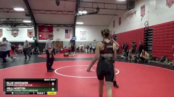 Round 3 - Milli Norton, Mount Pleasant Youth Wrestling vs Ellie Whitaker, Keokuk Kids Wrestling Club