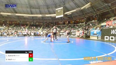 75 lbs Quarterfinal - Lane Spexarth, Brawlers vs Grayson Wolf, Wolfpak Wrestling