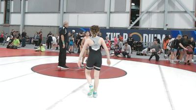 81 lbs Cons. Sub-semis - Aria Bargas, California vs Sloane Hyland, Outlaw Wrestling Club