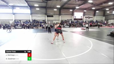 190 lbs Quarterfinal - Jason Santiago, Bronco WC vs Aidan Goodman, SunKids