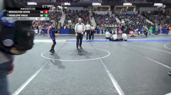 75 lbs Cons. Round 3 - Penelope Finch, Winfield vs Brooklynn White, Turner