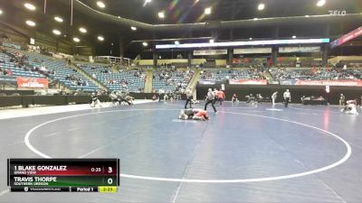 149 lbs Champ. Round 1 - 1 Blake Gonzalez, Grand View vs Travis Thorpe, Southern Oregon