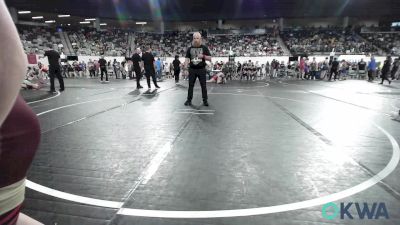 70 lbs Consi Of 16 #2 - Dugan Allen, Barnsdall Youth Wrestling vs Crew Goodson, Rough Riders