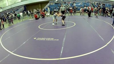 10U Boys - 120 lbs Champ. Round 2 - Emmett Bruner, Chatham Wrestling Club vs Steve Islas, Arizona