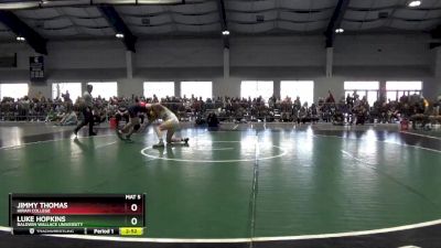 174 lbs Prelim - Jimmy Thomas, Hiram College vs Luke Hopkins, Baldwin Wallace University