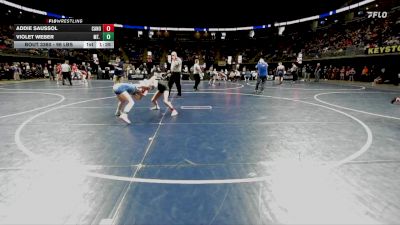 96 lbs Round Of 16 - Addie Saussol, Canon-McMillan vs Violet Weber, Mt. Lebanon