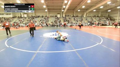120 lbs Consi Of 64 #2 - Dante Giusti, MA vs Ayden Cardona, NY