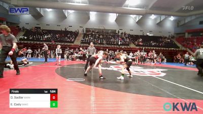 90 lbs Final - Dylan Sadler, Barnsdall Youth Wrestling vs Easton Cody, Broken Arrow Wrestling Club