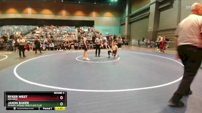 132-141 lbs Round 3 - Jaxon Baker, Spanish Springs Wrestling Club vs Ryker West, USA GOLD