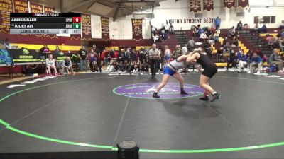 155 lbs Cons. Round 5 - Abbie Miller, Springfield Local vs Juliet Alt, Chestnut Ridge