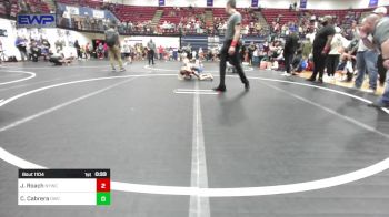 49 lbs Round Of 32 - Jonathan Roach, Newcastle Youth Wrestling vs Caleb Cabrera, Dumas Wrestling Club