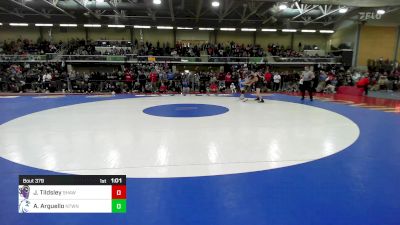 144 lbs Quarterfinal - James Tildsley, Shawsheen vs Antonio Arguello, Newtown