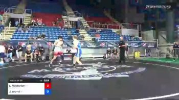 160 lbs Round Of 64 - Luke Masterton, North Carolina vs Joshua Worral, North Dakota