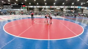 138 lbs Semifinal - Kiley Vinson, Central Florida Wrestling vs Sophia Knittel, Ipswich Area