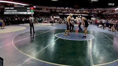 5A 172 lbs Cons. Round 1 - Aidan Gluhm, Hobbs vs Angel Diaz, Clovis
