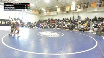 145 lbs Semifinal - Ava Damitio, San Clemente vs Lauren Pena, Hillcrest