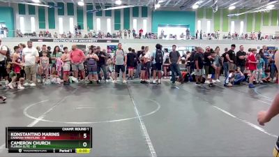 72 lbs Champ. Round 1 - Konstantino Marinis, Caveman Wrestling vs Cameron Church, Florida Elite