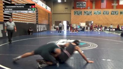 174 lbs Cons. Round 2 - Alexander Pichette, Santa Ana College vs Ace Diaz, Moorpark College