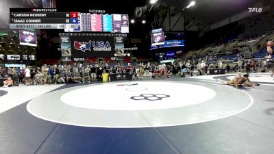 144 lbs Cons. Sub-semis - Carson Neubert, WI vs Isaac Conner, OR