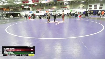 125 lbs Cons. Round 2 - Justin Soria, Indian Hill Community College vs Brian Hill, Central Methodist