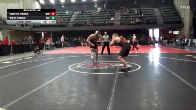 197 lbs Cons. Semi - Eric Karas, Eastern Oregon University (OR) vs Austin Vanek, Montana State-Northern