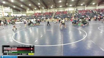 265 lbs Semifinal - Gael Gutierrez, Millard Eagles vs Beaudry Payne, Dillon Wrestling Club