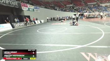 4A-175 lbs Cons. Semi - Aryan Wright, Marshfield vs Preston Westenskow, La Grande