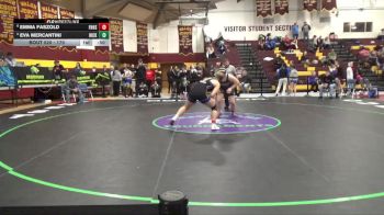 170 lbs Cons. Round 5 - Eva Mercantini, Hickory HS vs Emma Faszold, Francis Howell High School