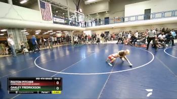 49-52 lbs Round 2 - Paxton Pitcher, Sanderson Wrestling Academy vs Oakley Fredrickson, Wasatch