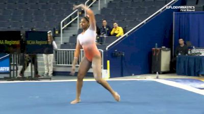 Shaylah Scott - Floor, Illinois - 2019 NCAA Gymnastics Regional Championships - Michigan
