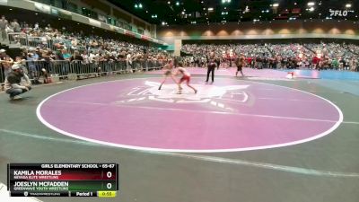 65-67 lbs Round 1 - Kamila Morales, Nevada Elite Wrestling vs Joeslyn McFadden, Greenwave Youth Wrestling